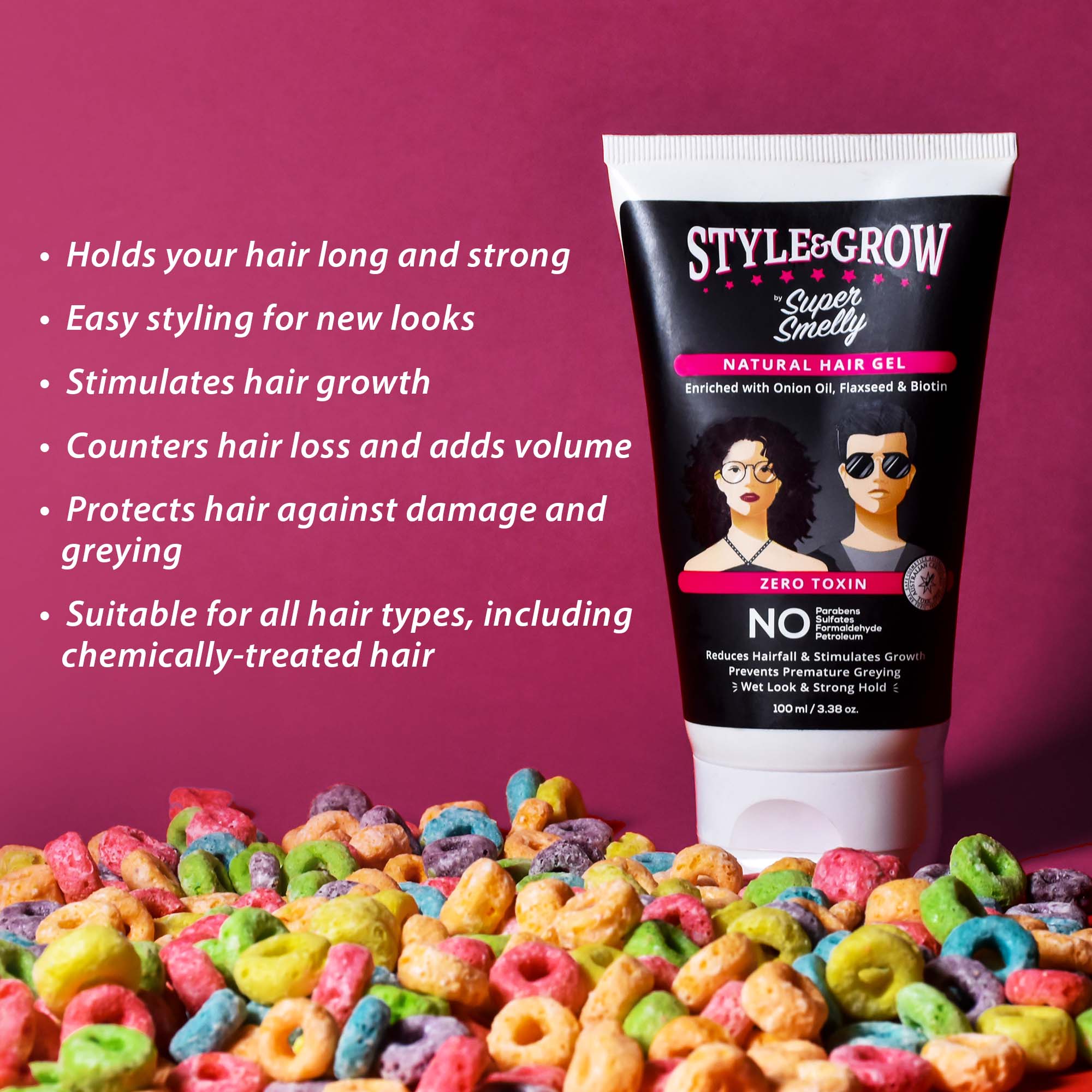 Onion Hair Gel | Style & Regrow Hair With Super Smelly Gel Shop Online