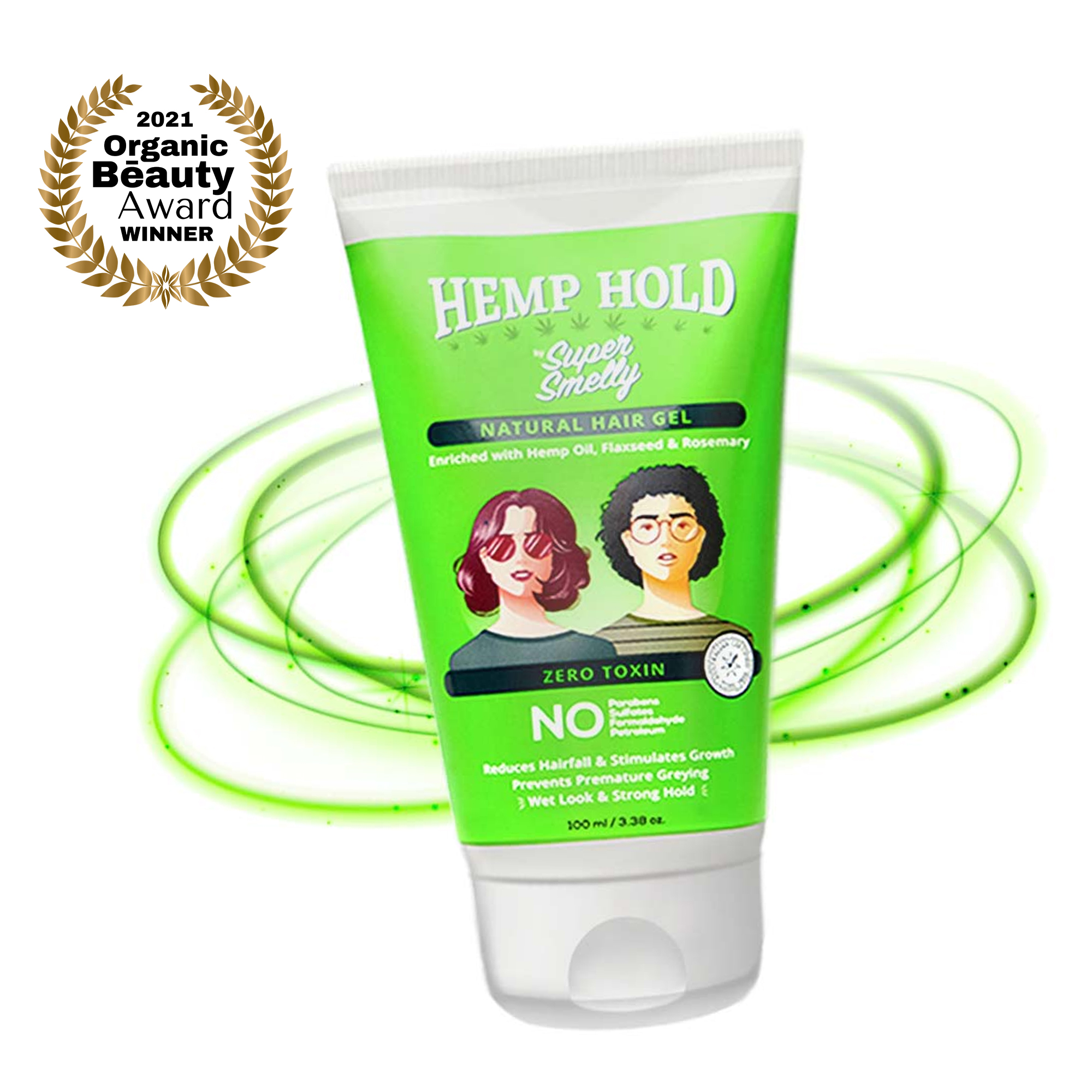 Flaxseed Hair Gel | Style your Hair with Hemp Hold Natural Hair Gel