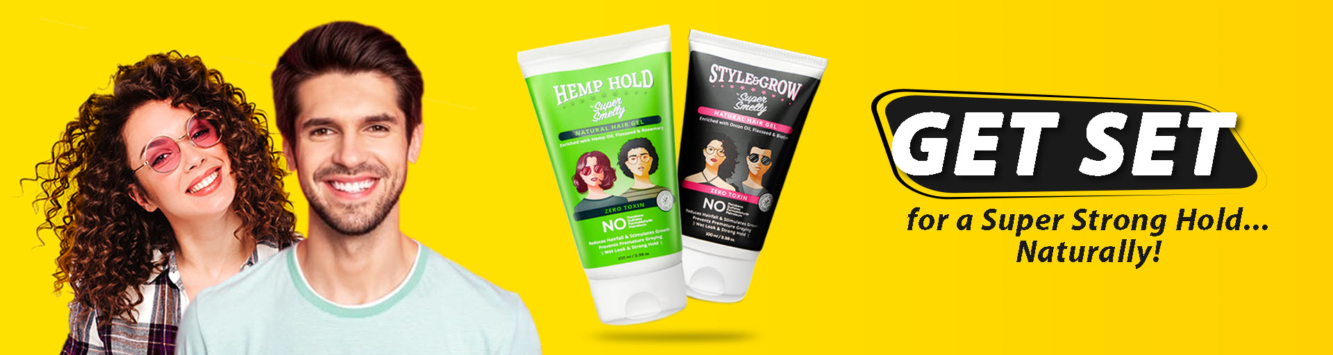 Supersmelly hemp hold hair gel | supersmelly style and grow onion hair gel