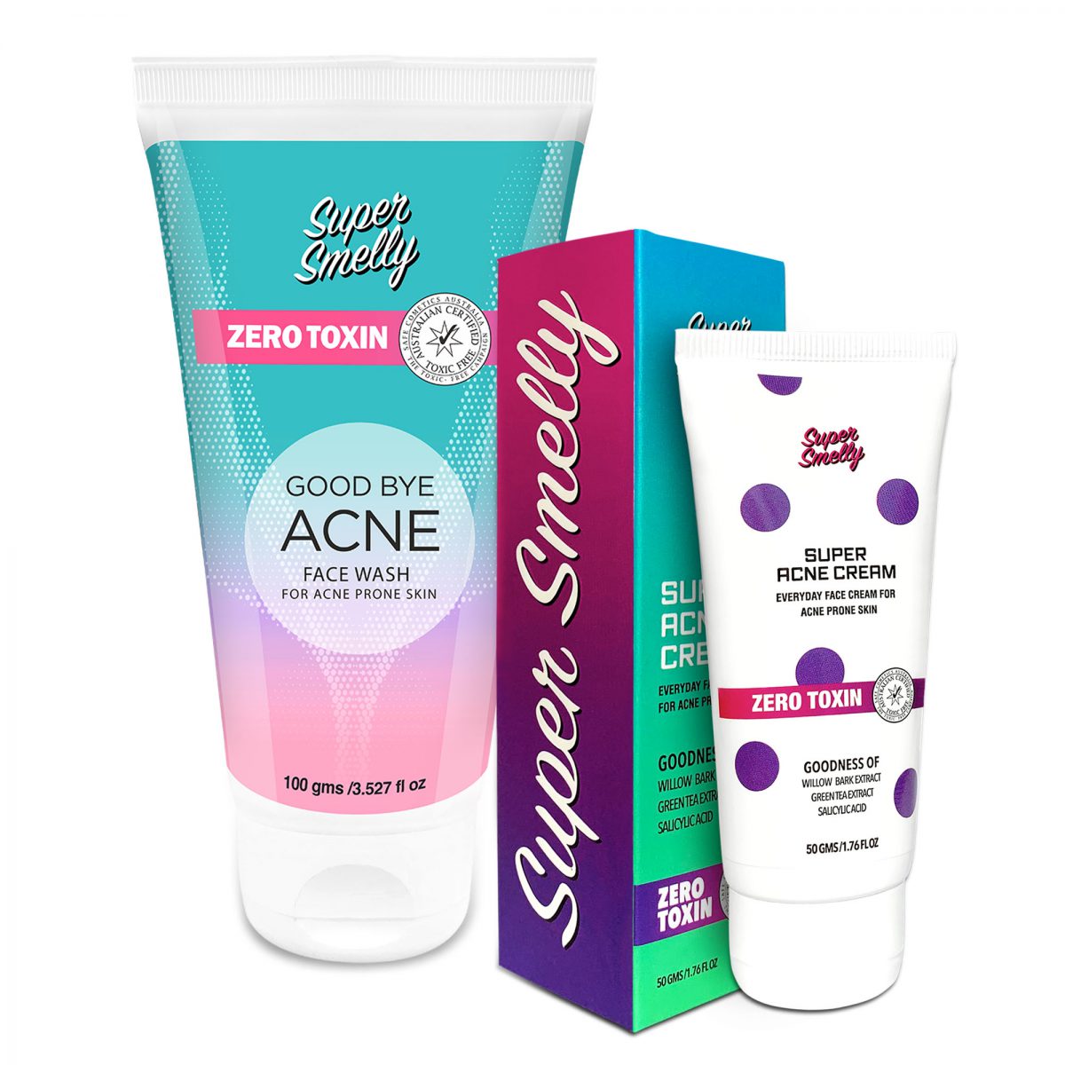 Adieu Acne Combo | Goodby Acne Face Wash + Super Anti Acne Face Cream | best face wash for acne and oily skin | oil free acne face wash | best face wash for pimples and dark spots | best face wash to remove pimples | oily skin pimples face wash